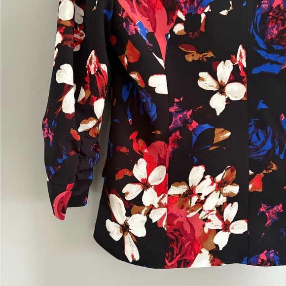 Jules & Leopold Black, Blue, White Red Floral Blazer size Small - Picture 11 of 11